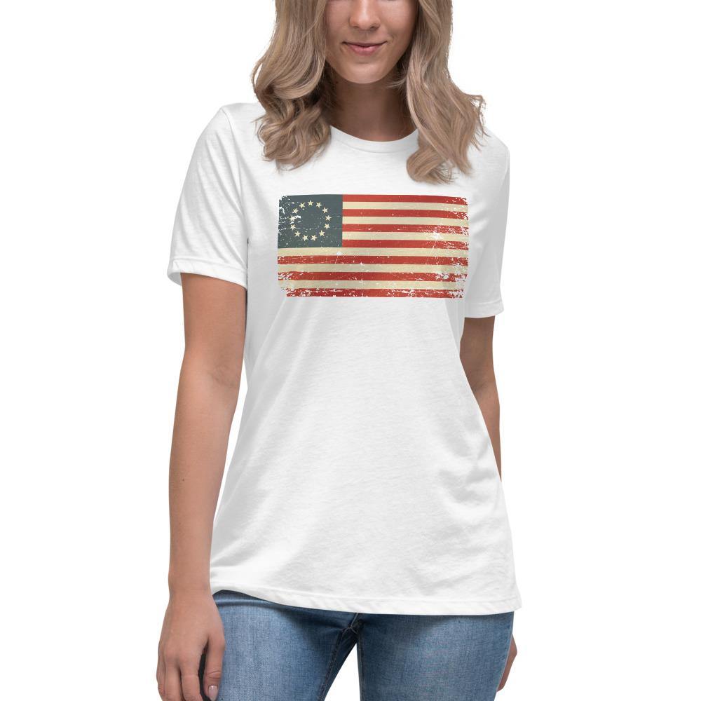 1776 Flag Women's Relaxed T-Shirt - Proud Libertarian - Libertarian Frontier