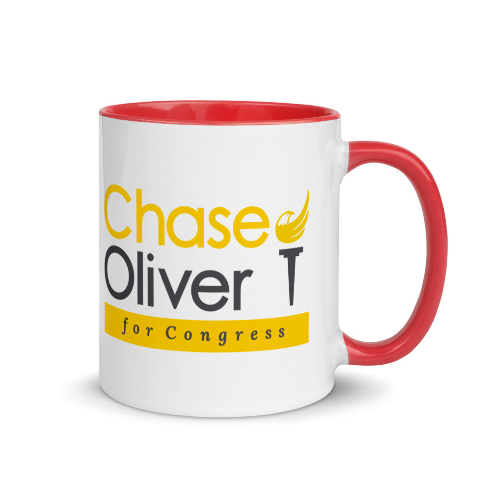 Chase Oliver For Congress Mug with Color Inside - Proud Libertarian