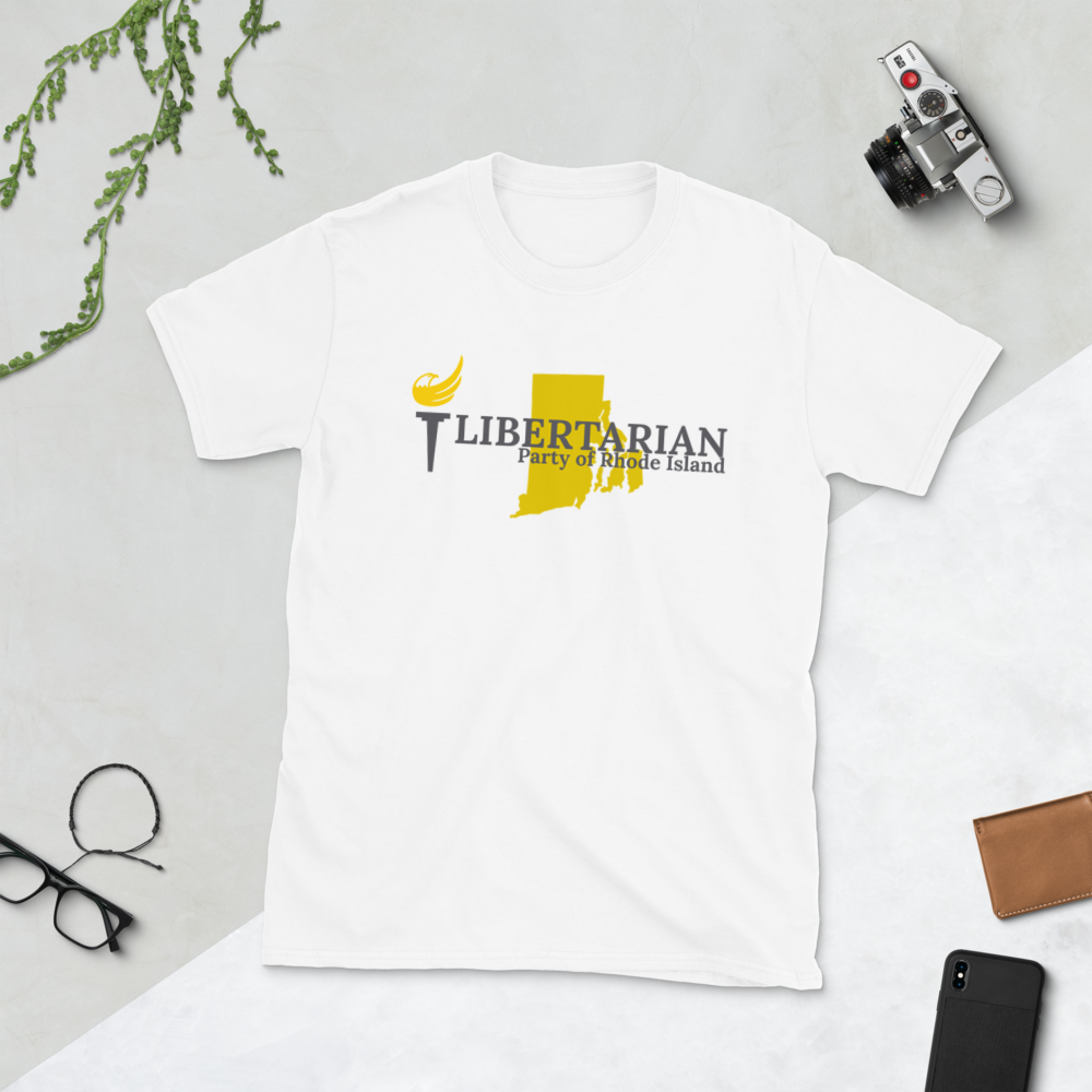 Libertarian Party of Rhode Island Short-Sleeve Unisex T-Shirt - Proud Libertarian - Proud Libertarian