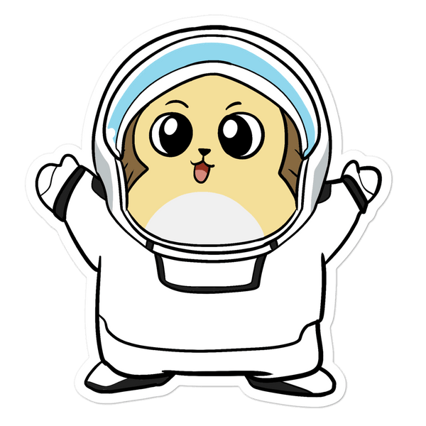 Freedom in Space Cartoon - Bubble-free stickers - Proud Libertarian - Cartoons of Liberty