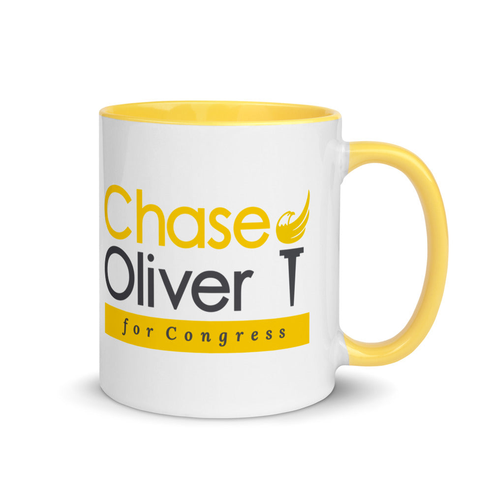 Chase Oliver For Congress Mug with Color Inside - Proud Libertarian