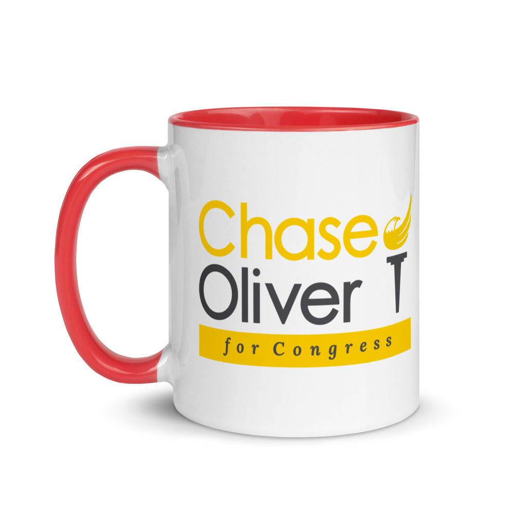 Chase Oliver For Congress Mug with Color Inside - Proud Libertarian