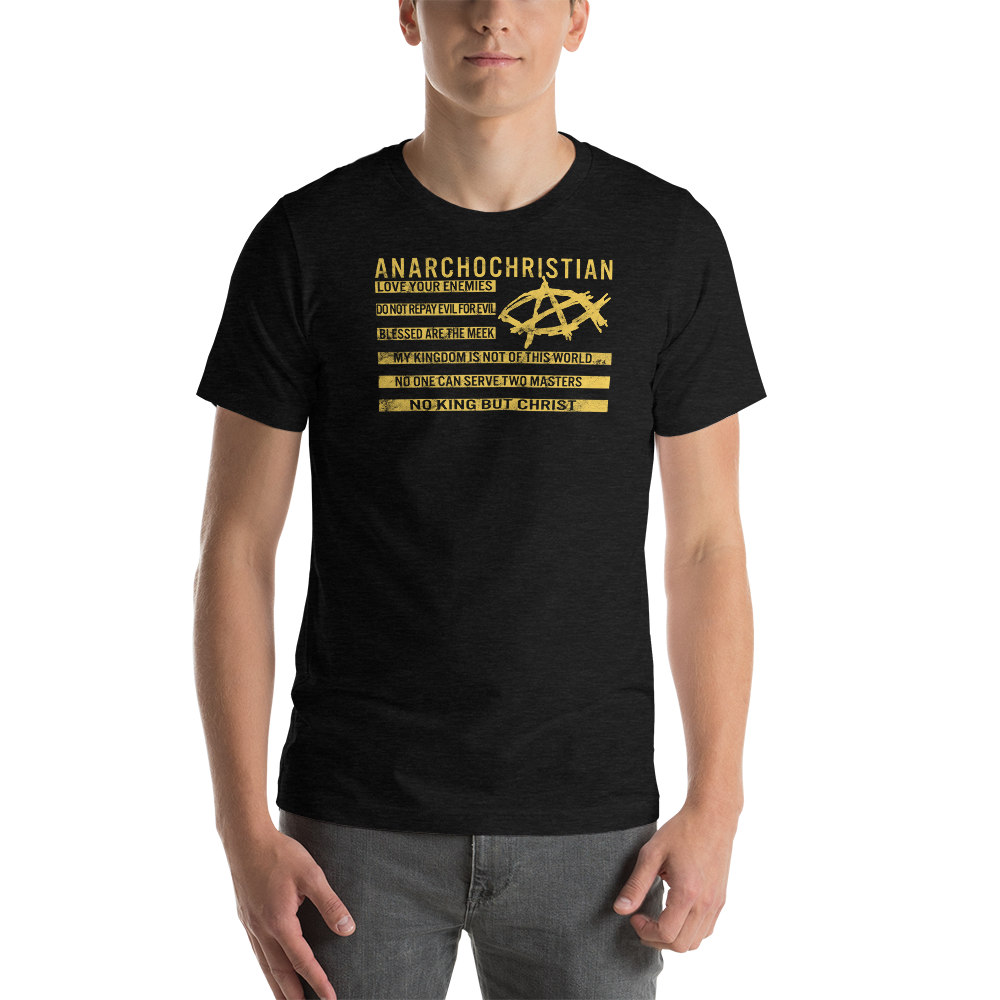 AnarchoChristian - No King But Christ Christian Flag Premium T-Shirt –  Proud Libertarian