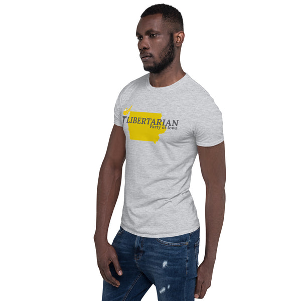 Libertarian Party of Iowa Short-Sleeve Unisex T-Shirt - Proud Libertarian - Proud Libertarian