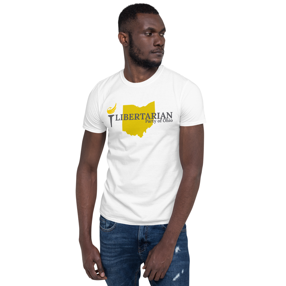Libertarian Party of Ohio Short-Sleeve Unisex T-Shirt - Proud Libertarian - Proud Libertarian