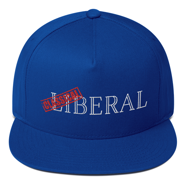 Classical Liberal Flat Bill Cap - Proud Libertarian - Proud Libertarian