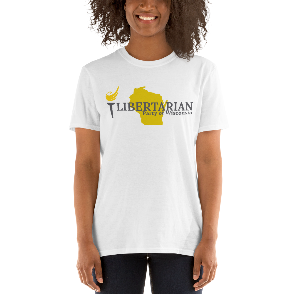 Libertarian Party of Wisconsin Short-Sleeve Unisex T-Shirt - Proud Libertarian - Proud Libertarian