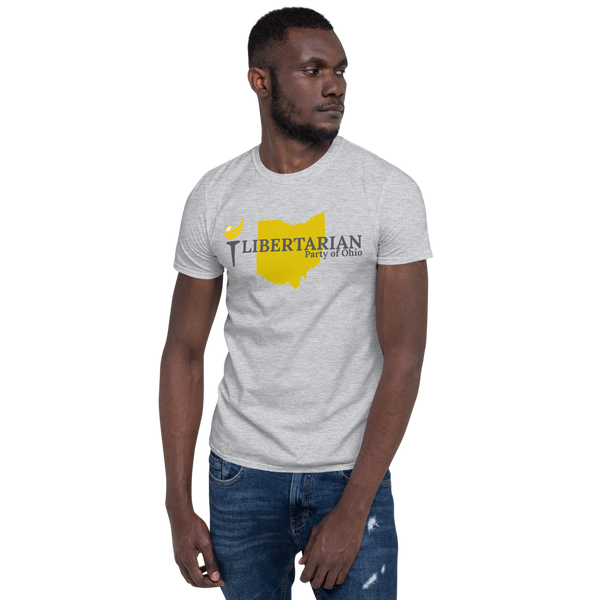 Libertarian Party of Ohio Short-Sleeve Unisex T-Shirt - Proud Libertarian - Proud Libertarian