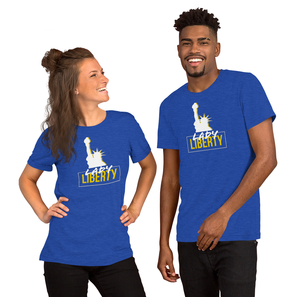 Lady Liberty Short-Sleeve Unisex T-Shirt - Proud Libertarian - Proud Libertarian