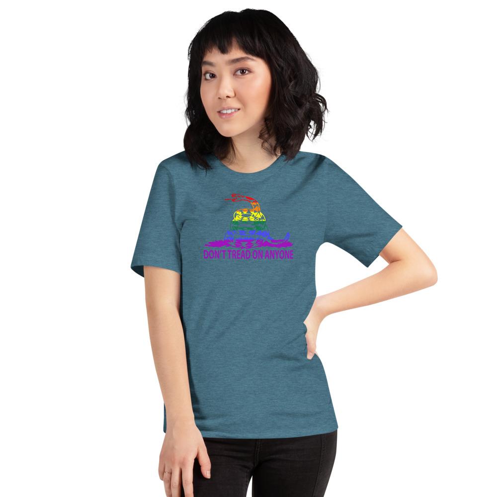 Don't Tread on Anyone LGBTQ Slim-Fit Unisex T-Shirt - Proud Libertarian - Proud Libertarian