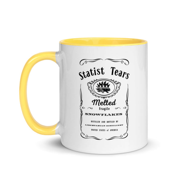 Statist Tears Mug with Color Inside - Proud Libertarian - Proud Libertarian