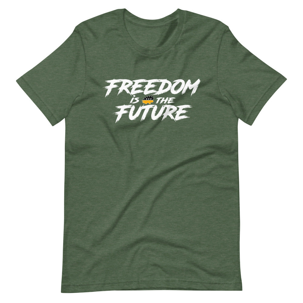 Freedom Is The Future Short-Sleeve Unisex T-Shirt - Proud Libertarian - Libertarian Frontier