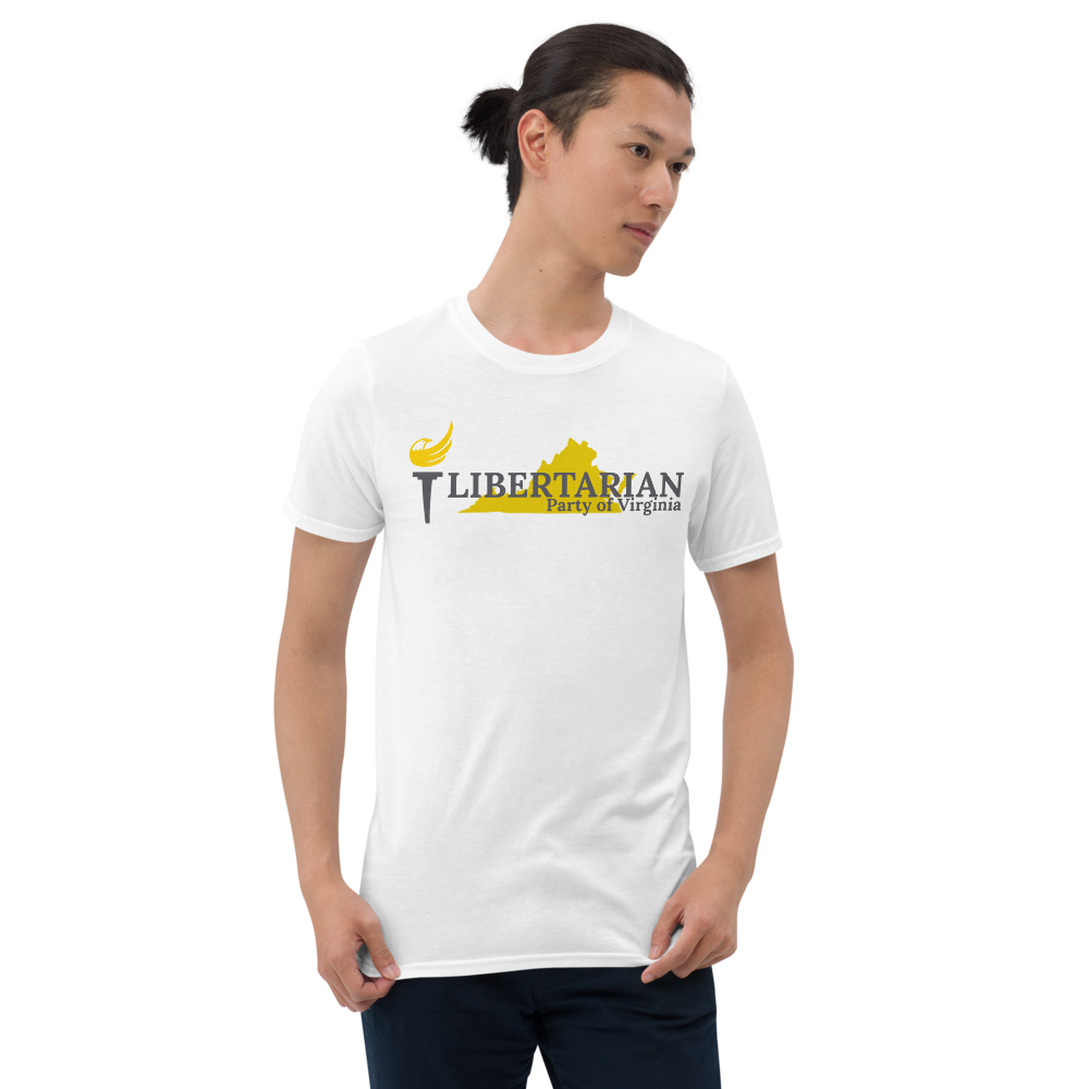 Libertarian Party of Virginia Short-Sleeve Unisex T-Shirt - Proud Libertarian - Proud Libertarian