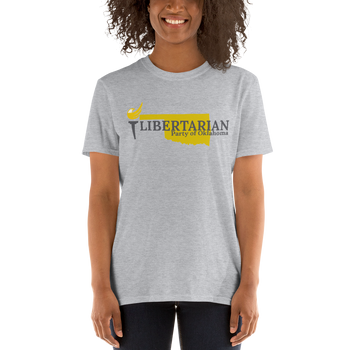 Libertarian Party of Oklahoma Short-Sleeve Unisex T-Shirt - Proud Libertarian - Proud Libertarian