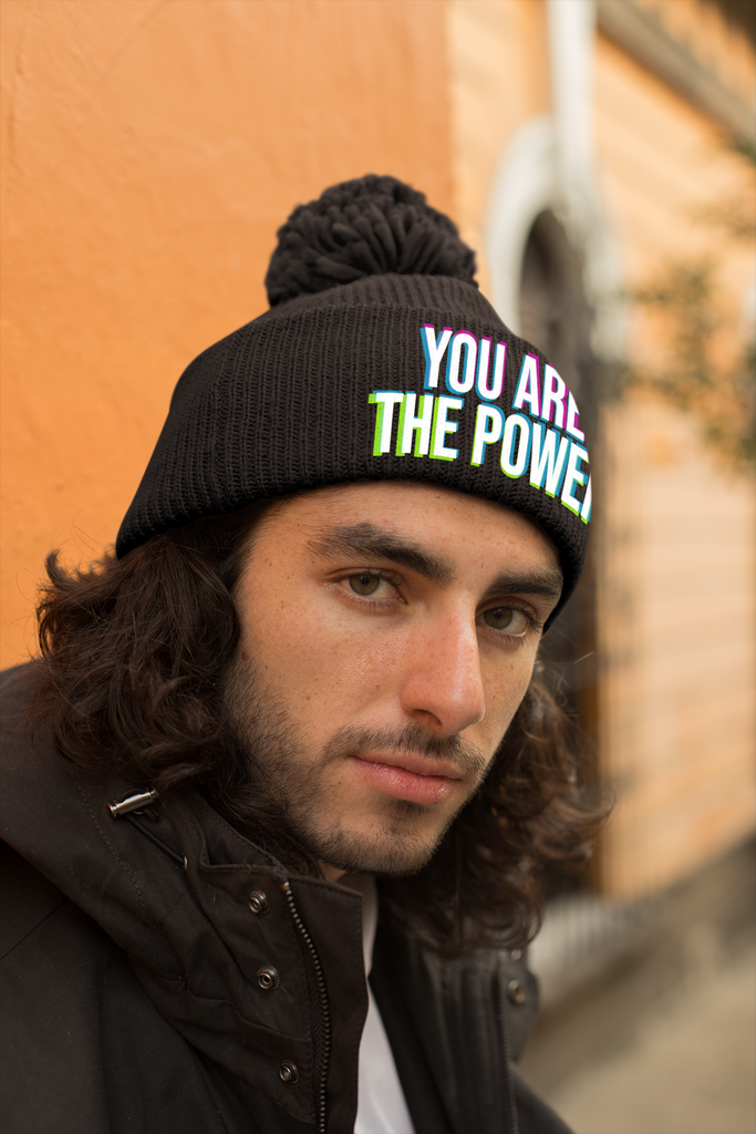 You are the Power Pom-Pom Beanie - Proud Libertarian - You Are the Power