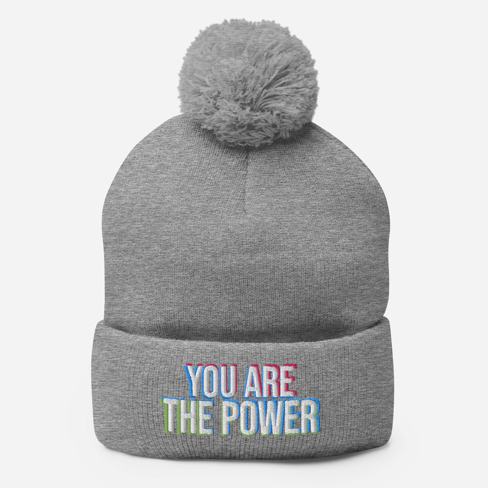 You are the Power Pom-Pom Beanie - Proud Libertarian - You Are the Power