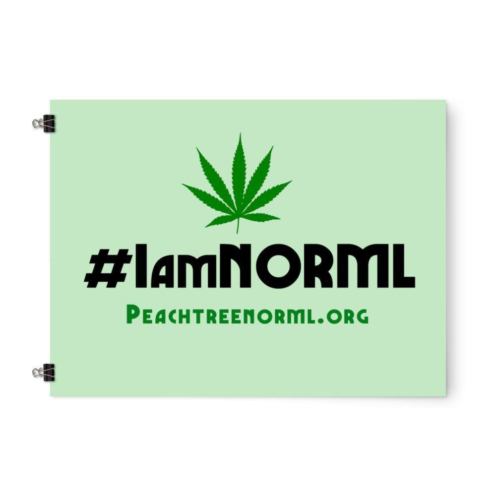 #IAmNORML Photo paper poster - Proud Libertarian - Peachtree NORML