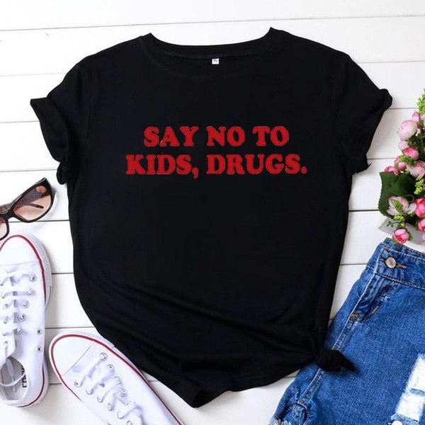 "Say No To Kids, Drugs" Tee by White Market