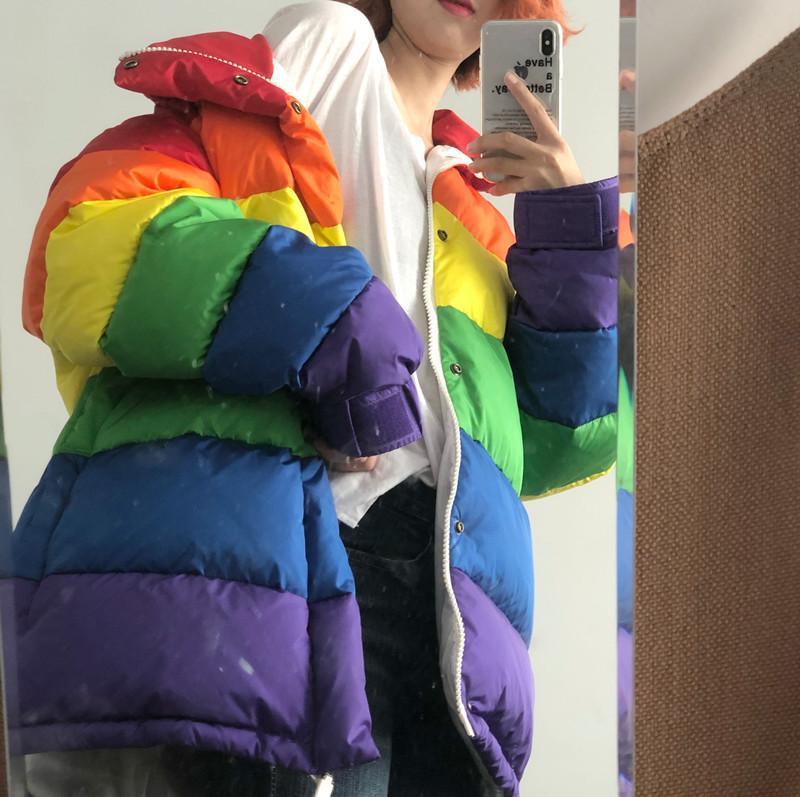 Rainbow Down Jacket by White Market - Proud Libertarian - White Market