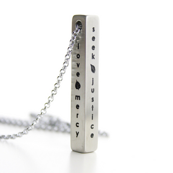 Seek Justice Necklace by Made for Freedom - Proud Libertarian - Made for Freedom