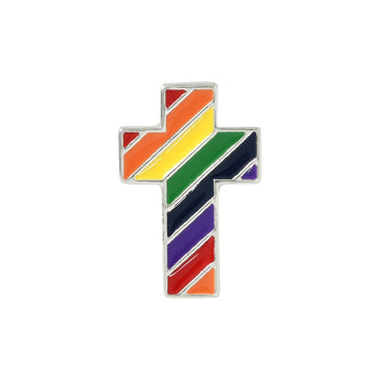 Rainbow Cross Pins by Fundraising For A Cause - Proud Libertarian - Fundraising For A Cause