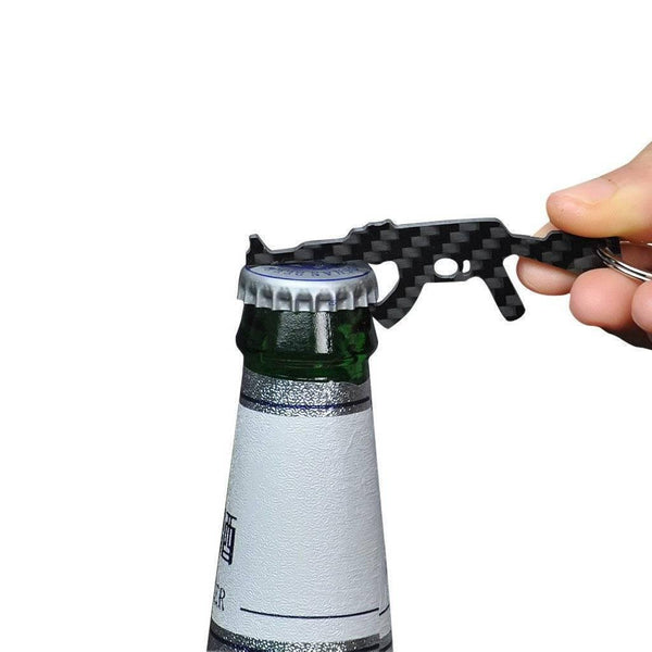 Real Carbon Fiber AK-47 Shaped Keychain & Bottle Opener [Limited Edition] - Proud Libertarian - Simply Carbon Fiber