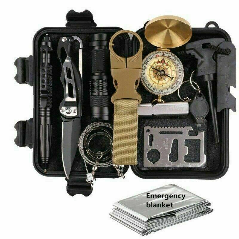 14 in 1 Outdoor Emergency Survival Gear Kit Camping Tactical Tools SOS EDC Case - Proud Libertarian - VistaShops
