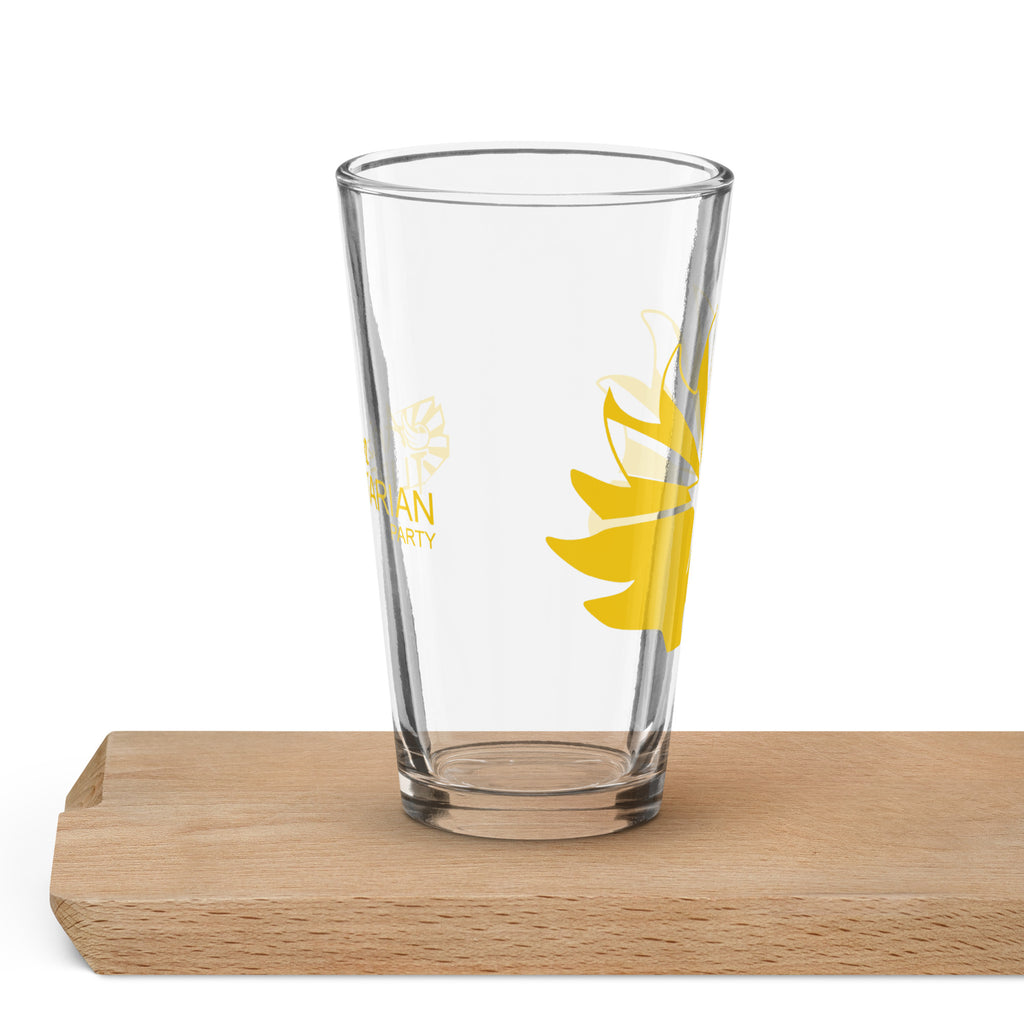 Arizona Libertarian Party Gold Porcupine Shaker pint glass
