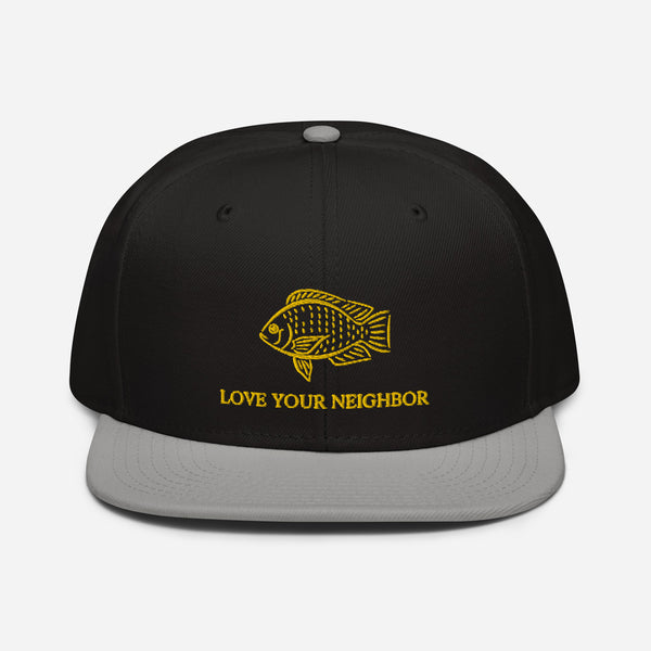 Love your Neighbor Snapback Hat - Proud Libertarian - Owluntaryist