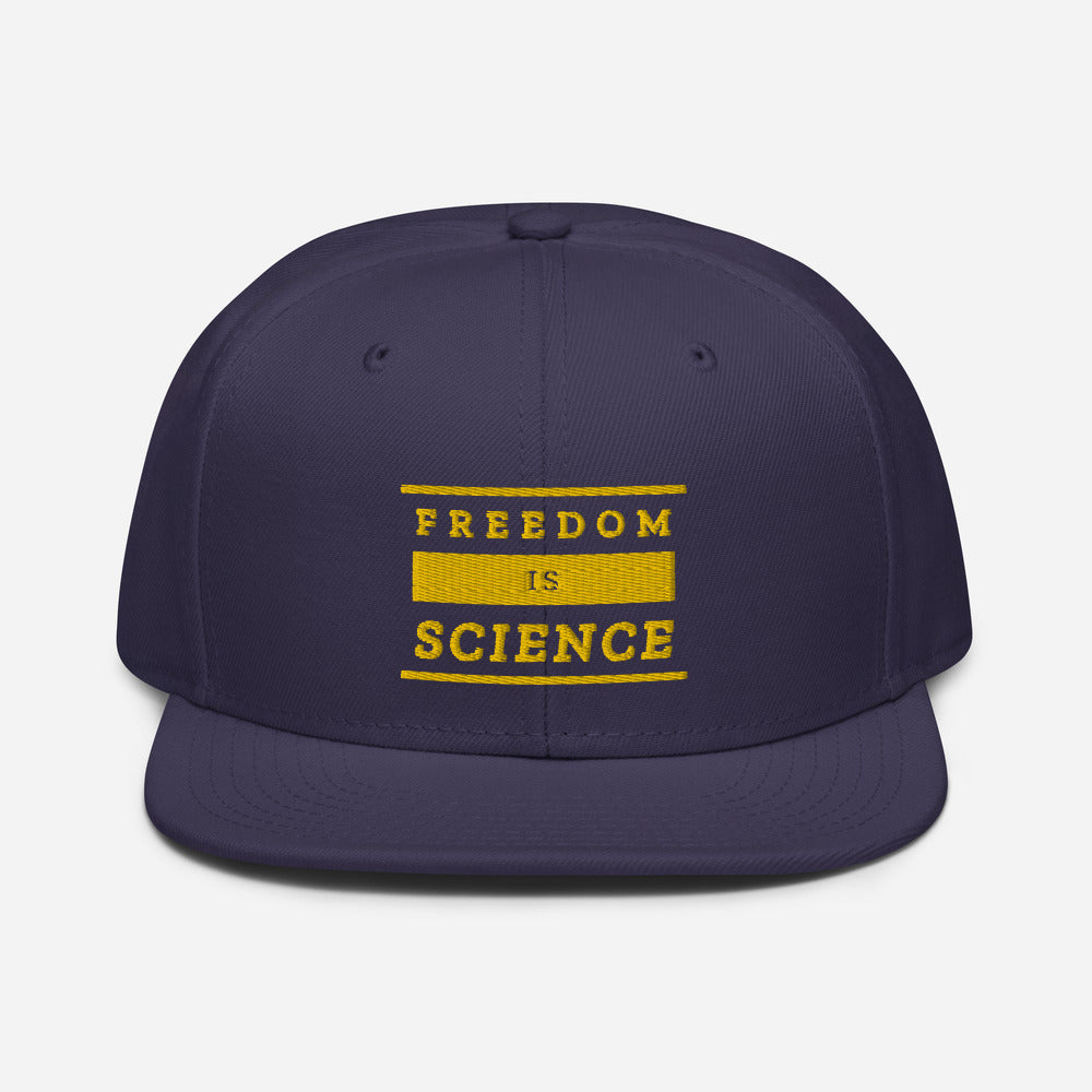 Freedom is Science Snapback Hat - Proud Libertarian - The Brian Nichols Show