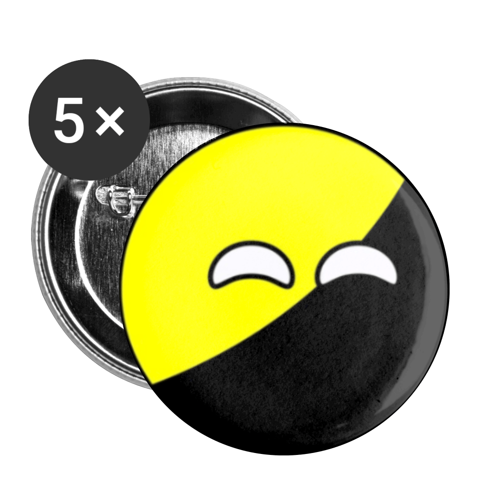 Anarchy Ball Buttons small 1'' (5-pack) - Proud Libertarian - Proud Libertarian