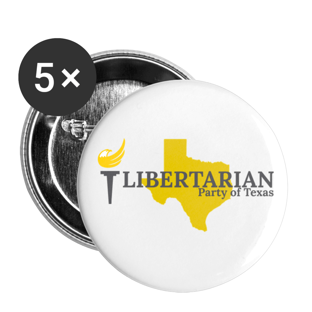 Libertarian Party of Texas Buttons large 2.2'' (5-pack) - Proud Libertarian - Proud Libertarian