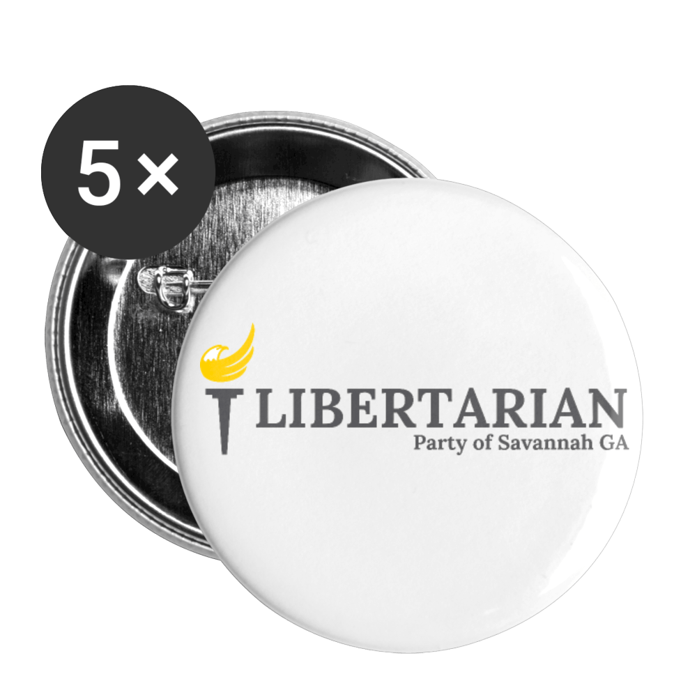 LP Savannah GA Buttons large 2.2'' (5-pack) - Proud Libertarian - Proud Libertarian