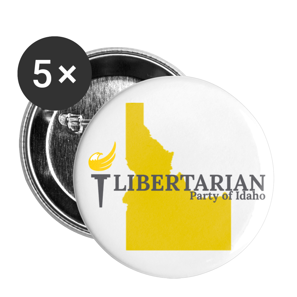 Buttons large 2.2'' (5-pack) - Proud Libertarian - Libertarian Party of Idaho