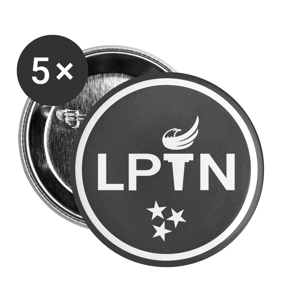 LPTN (Gray) Buttons large 2.2'' (5-pack) - Proud Libertarian - Libertarian Party of Tennessee