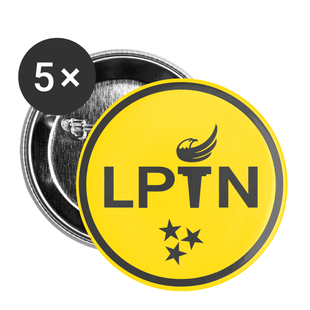 LPTN (Gold) Buttons large 2.2'' (5-pack) - Proud Libertarian - Libertarian Party of Tennessee