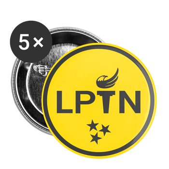 LPTN (Gold) Buttons large 2.2'' (5-pack) - Proud Libertarian - Libertarian Party of Tennessee