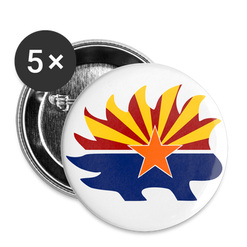 LP Arizona Porcupine Buttons large 2.2'' (5-pack) - white