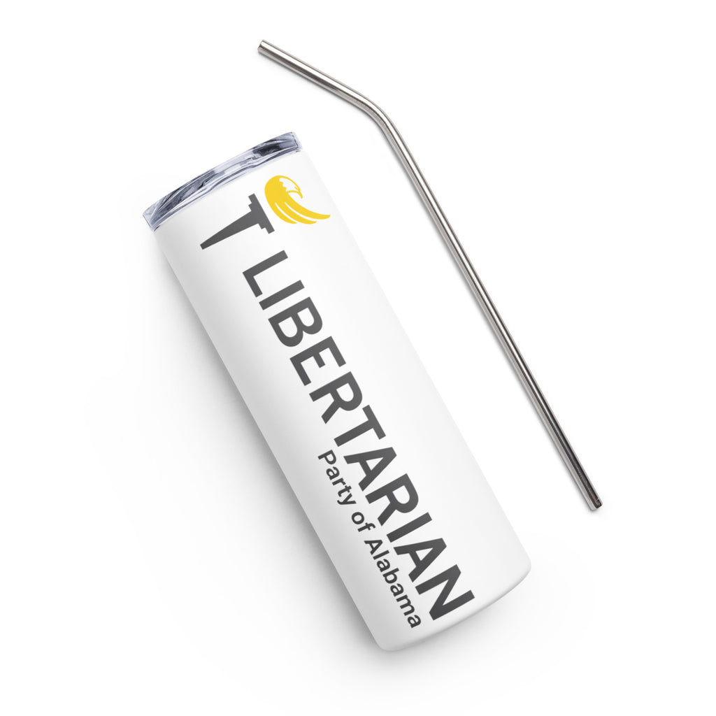 LP Alabama Stainless steel tumbler - Proud Libertarian - Libertarian Party of Alabama