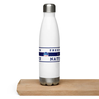 Freedom is Nature, Freedom Is Science Stainless Steel Water Bottle - Proud Libertarian - The Brian Nichols Show