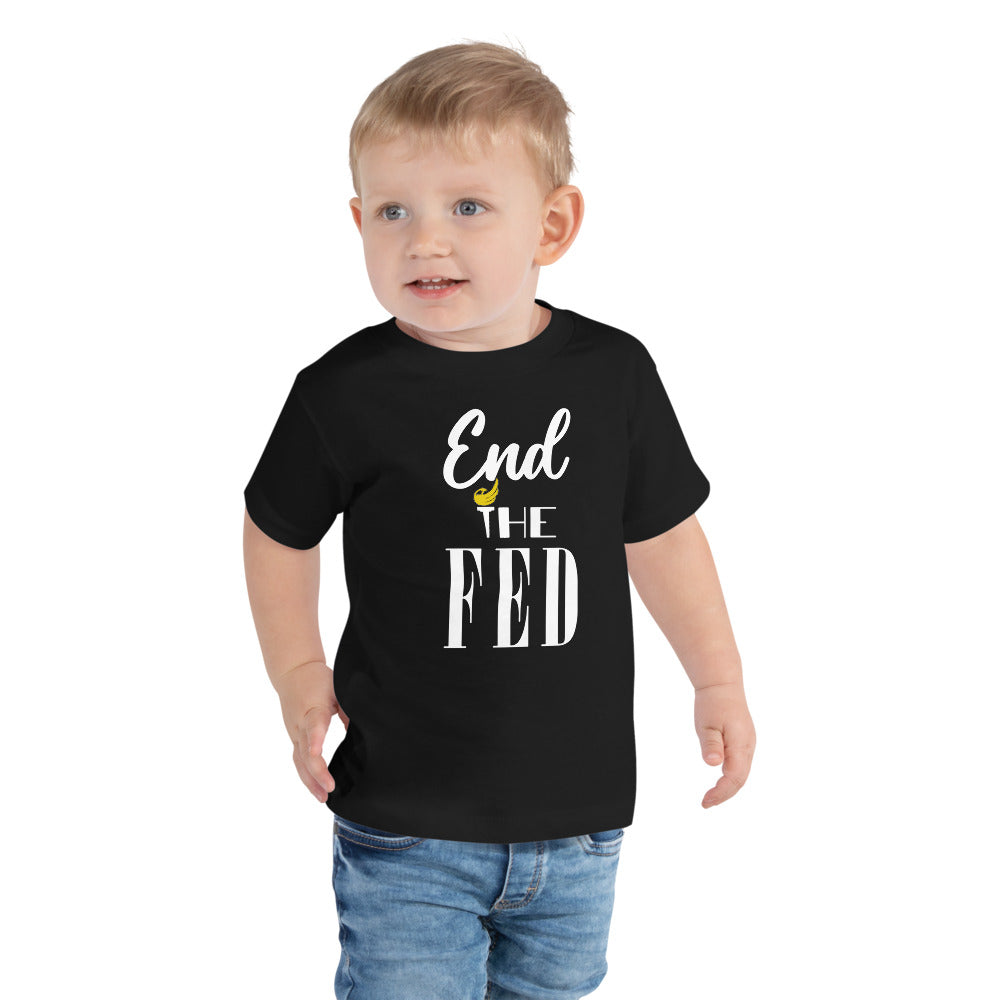 End the Fed Toddler Short Sleeve Tee - Proud Libertarian - Rachael Revolution