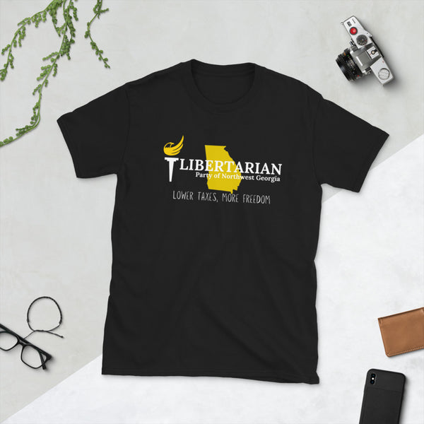 Libertarian Party of Northwest Georgia Short-Sleeve Unisex T-Shirt - Proud Libertarian - Libertarian Party of Georgia