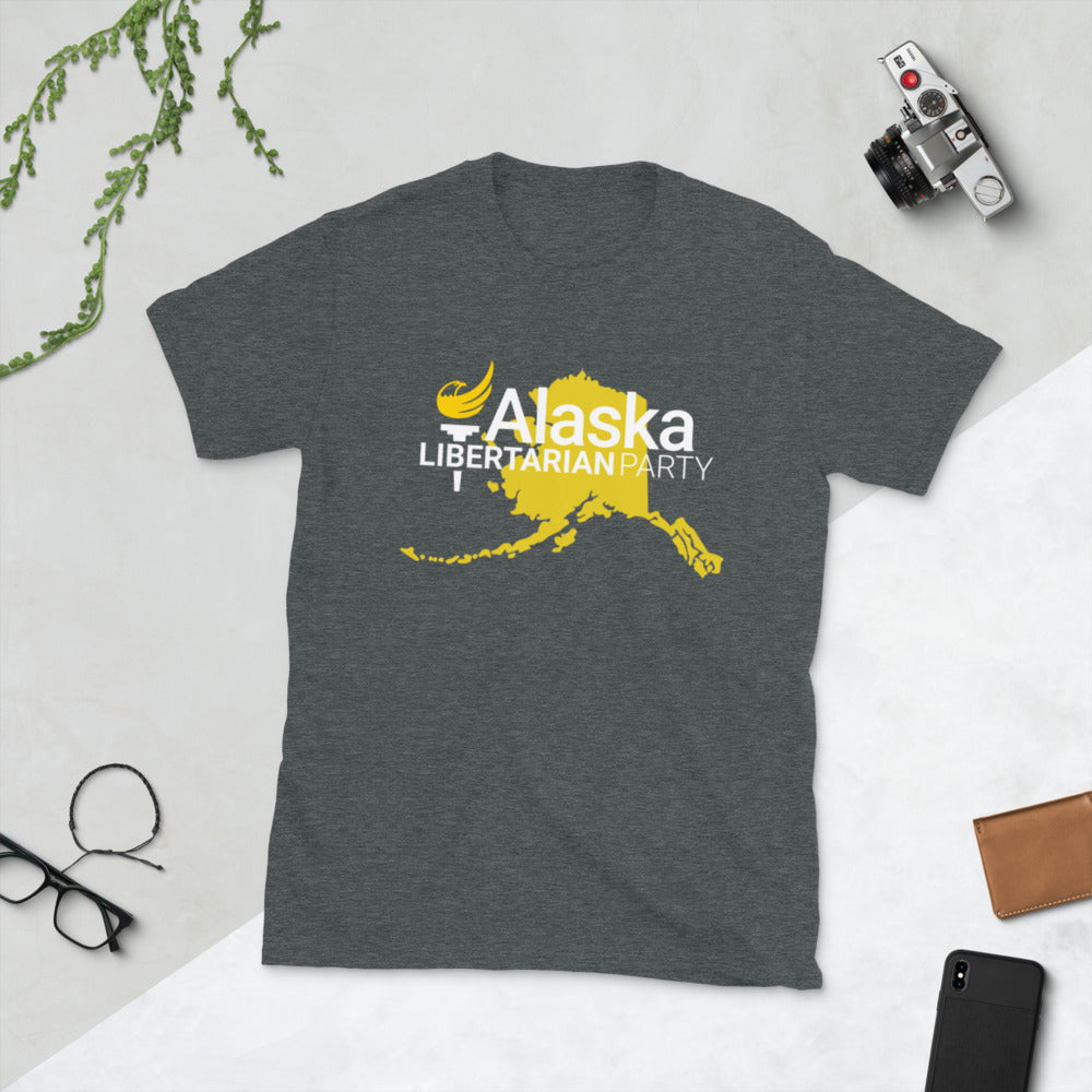 Alaska Libertarian Party Short-Sleeve Unisex T-Shirt - Proud Libertarian - Alaska Libertarian Party