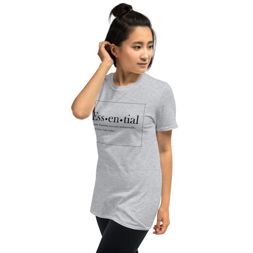 Essential (Ess-en-tial) Definition Short-Sleeve Unisex T-Shirt - Proud Libertarian - Expressman