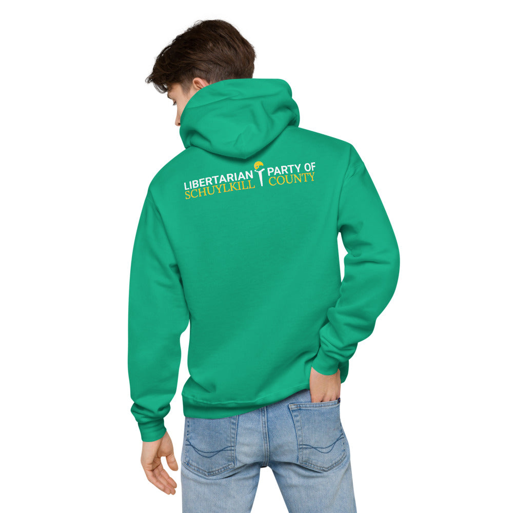 LP Porcupine - Schuylkill County, Pennsylvania Unisex fleece hoodie - Proud Libertarian - Proud Libertarian