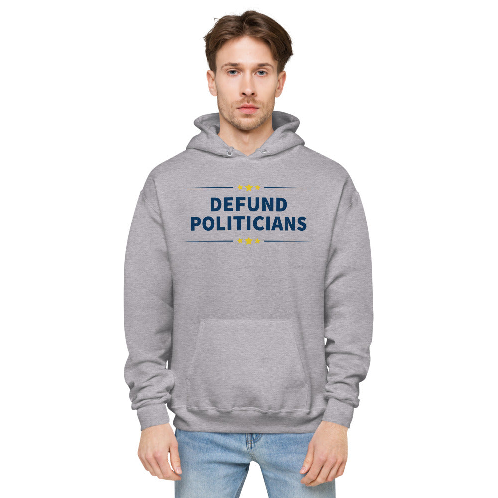 Defund Politicians (People for Liberty) fleece hoodie - Proud Libertarian - People for Liberty