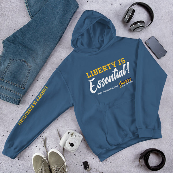 Liberty is Essential! Unisex Hoodie - Proud Libertarian - Liberty is Essential