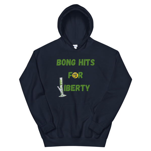 Bong Hits for Liberty Alaska LP Unisex Hoodie - Proud Libertarian - Alaska Libertarian Party