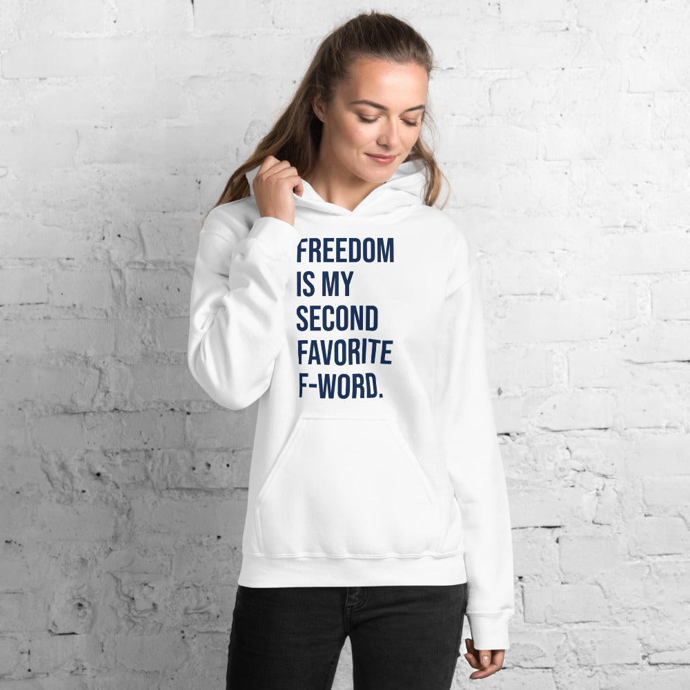 F-Word (Blue) Unisex Hoodie - Proud Libertarian - People for Liberty