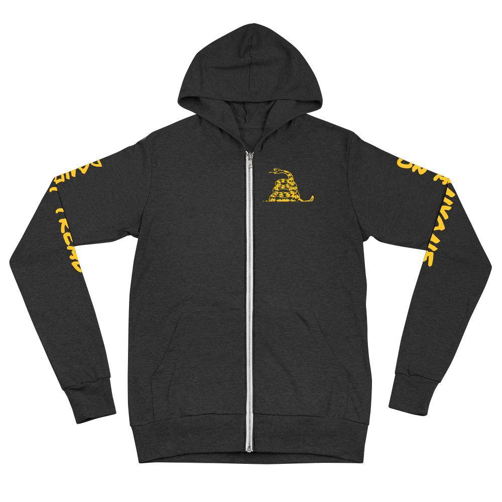 Don't Tread on Anyone Unisex zip hoodie - Proud Libertarian - Proud Libertarian